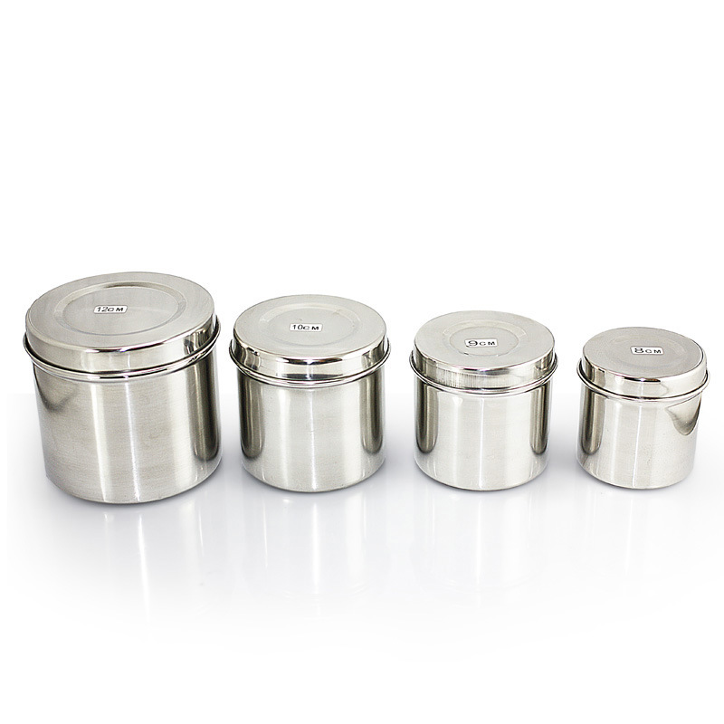 不锈钢油膏缸酒精缸药膏罐敷料缸有盖棉球缸棉纱缸纱布缸