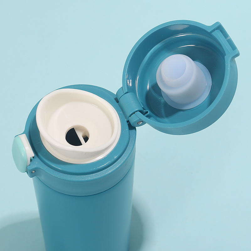 创意热销不锈钢真空豌豆豆保温杯清新便携学生弹跳杯定制礼品批发