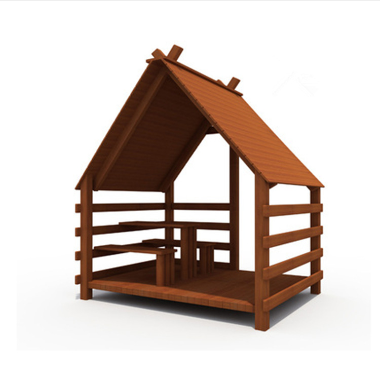 防腐木幼儿园小木屋户外组装木房子儿童游乐园小木屋游戏房玩具屋