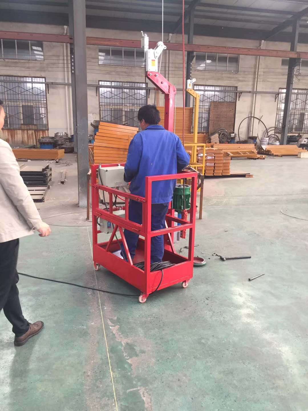 220v 单人吊篮单人吊板外墙施工房屋修补空调安装平台