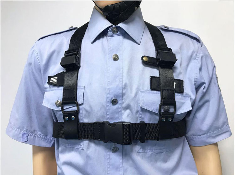 执法记录仪肩带双肩单肩背带对讲机背夹挂扣固定胸肩挂带通用配件