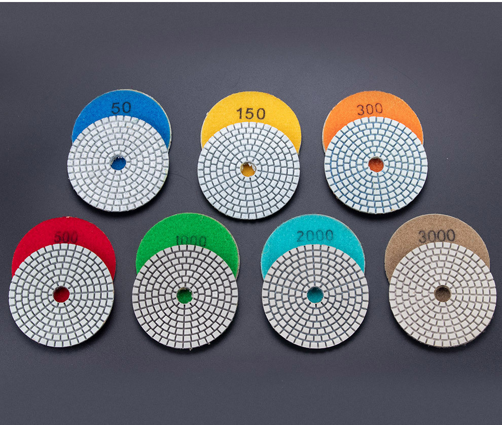 水磨片大理石玉石金刚石花岗岩80mm100mm石材抛光片瓷砖软磨片