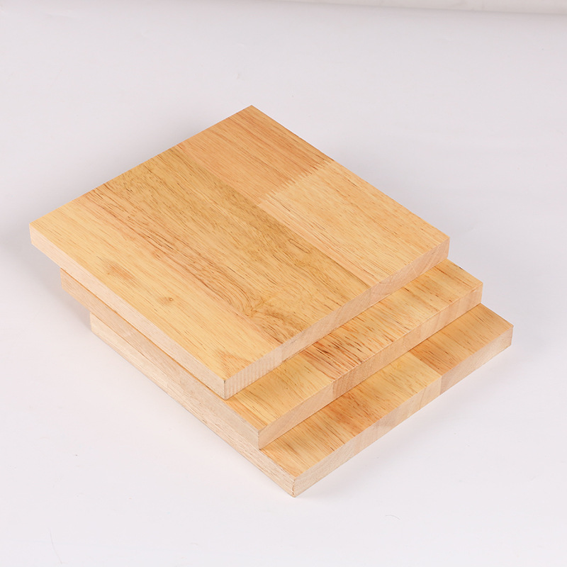 18mm现货泰国橡胶木免漆板浮雕橱柜免漆木板材橡胶木装饰板可