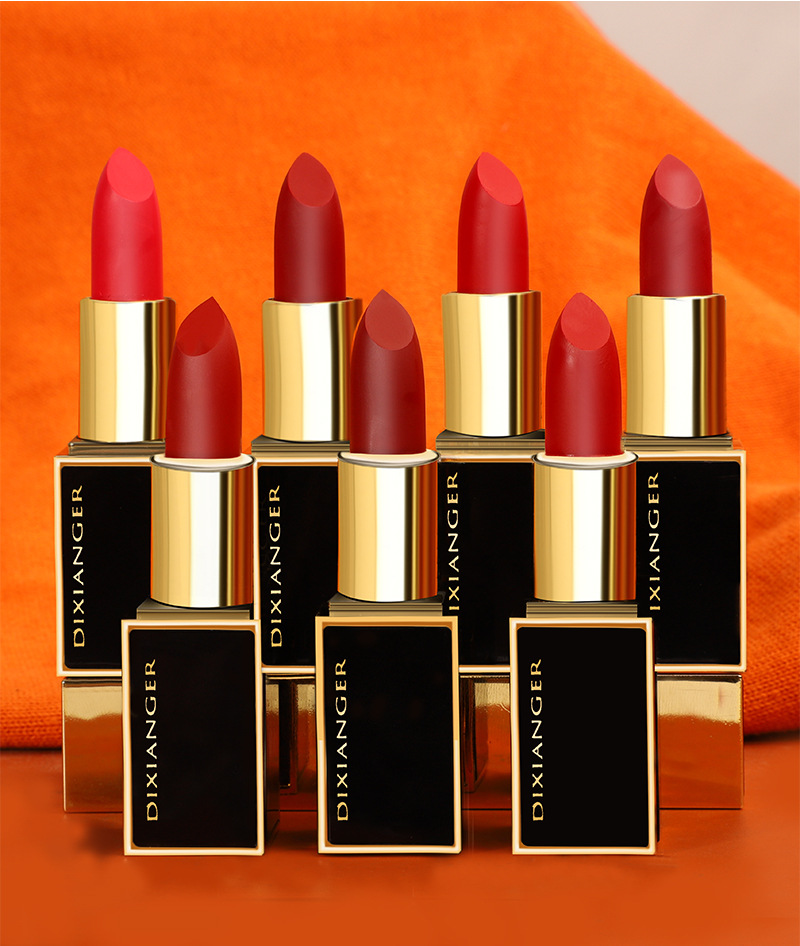 迪香儿黑金管口红持久保湿防水滋润时尚魅惑唇膏不易脱色礼品批发