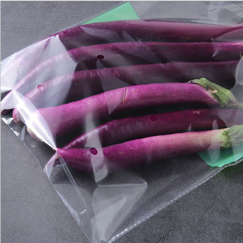 蔬菜袋子塑料蔬菜防雾背心袋opp袋子定制opp袋不干胶自粘袋小号