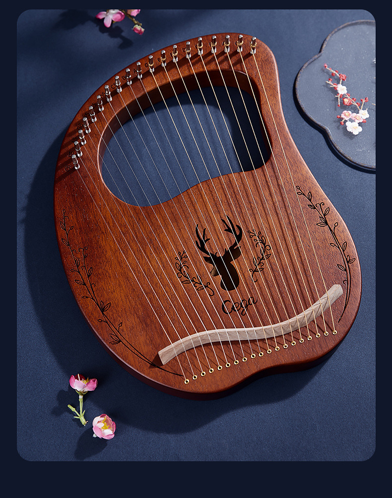 cega莱雅琴19弦lyre小里拉琴入门里尔琴便携式竖琴小乐器厂家批发