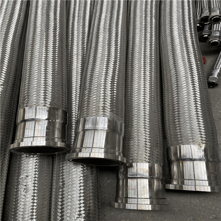 不锈钢金属软管油管 高压胶管总成 卡盘式卡箍式快速接头金属软管