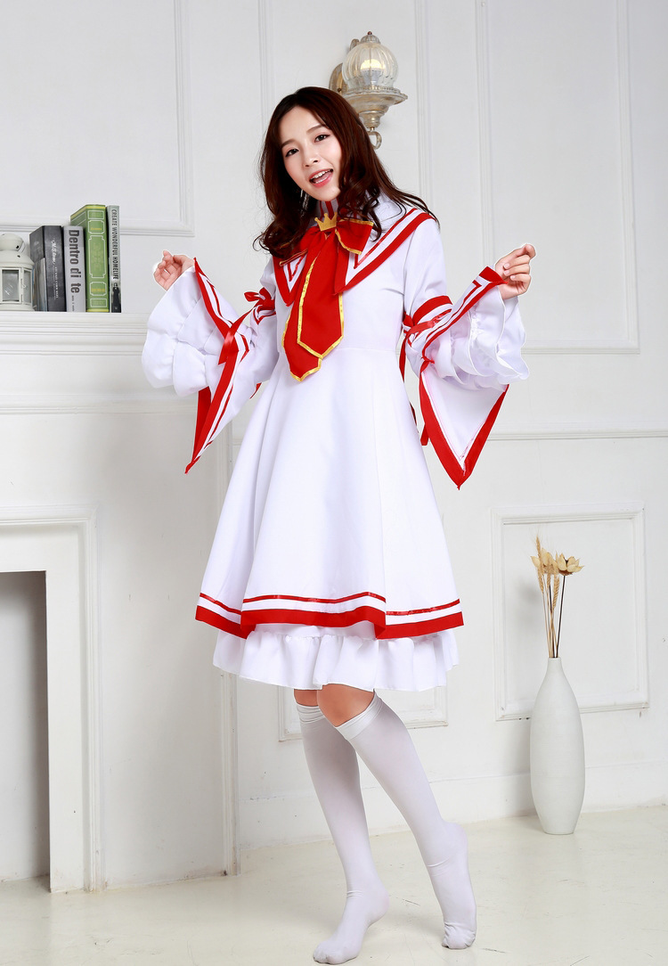 rewrite神户小鸟cosplay服装女洛丽塔可爱冬长袖女仆装日常公主裙采购