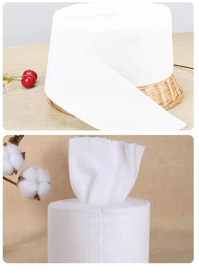 一次性洗脸巾棉柔巾卷 抽取式棉柔巾美容院美容巾卸妆巾厂家直供