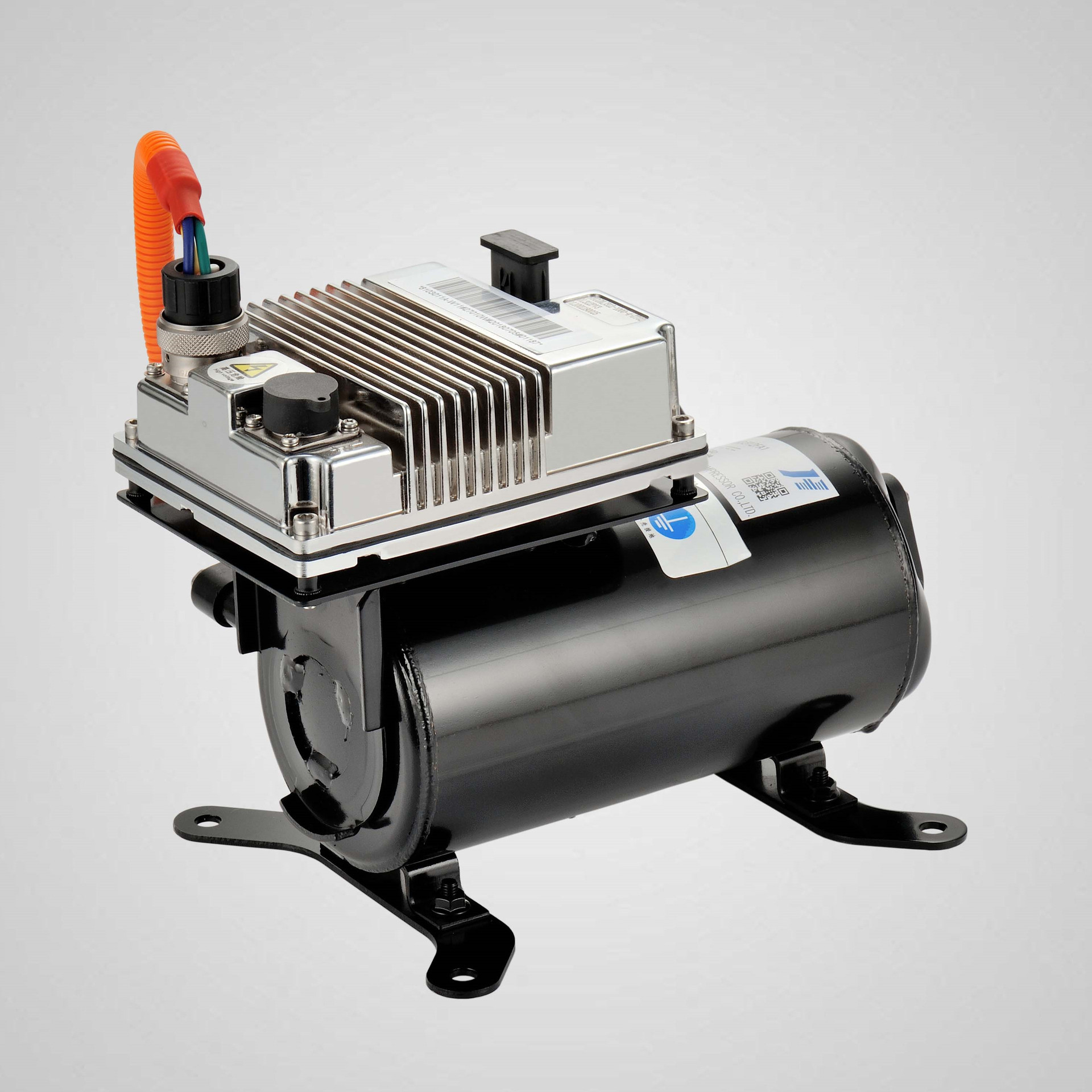 144v电动集成压缩机r134a 卧式直流调速新能源汽车制冷压缩机