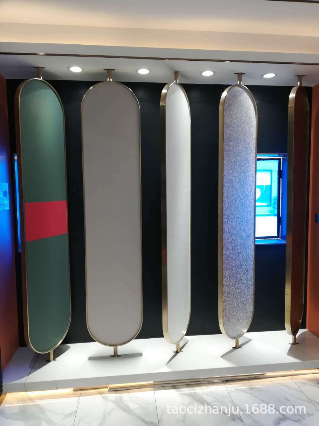艺术涂料样品展示架 硅藻泥 墙布展示架 艺术漆硅藻泥翻页旋转架