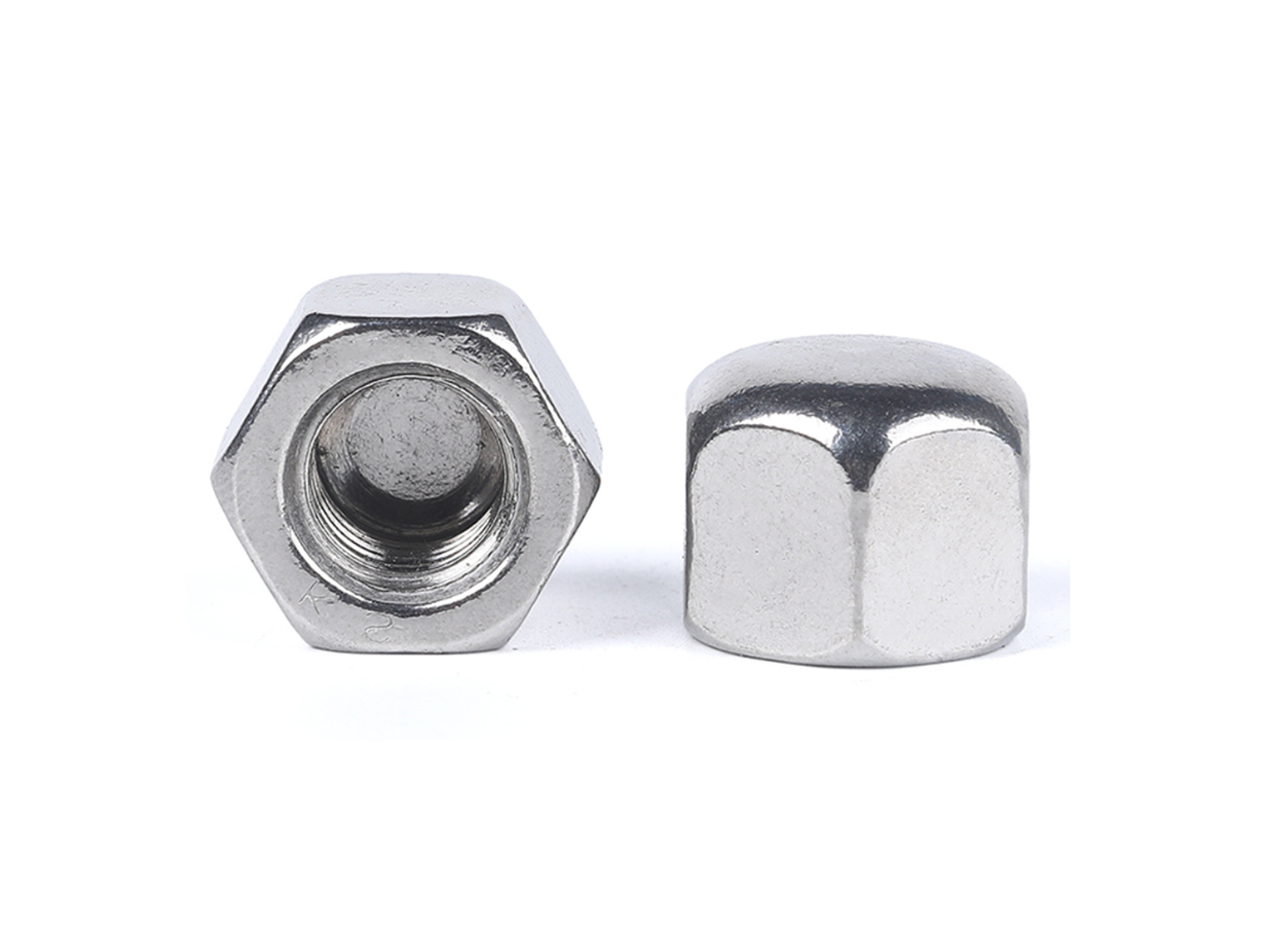 不锈钢304矮型六角盖型螺帽圆头螺母m3m4m5m6m8m10m12m14m16m20