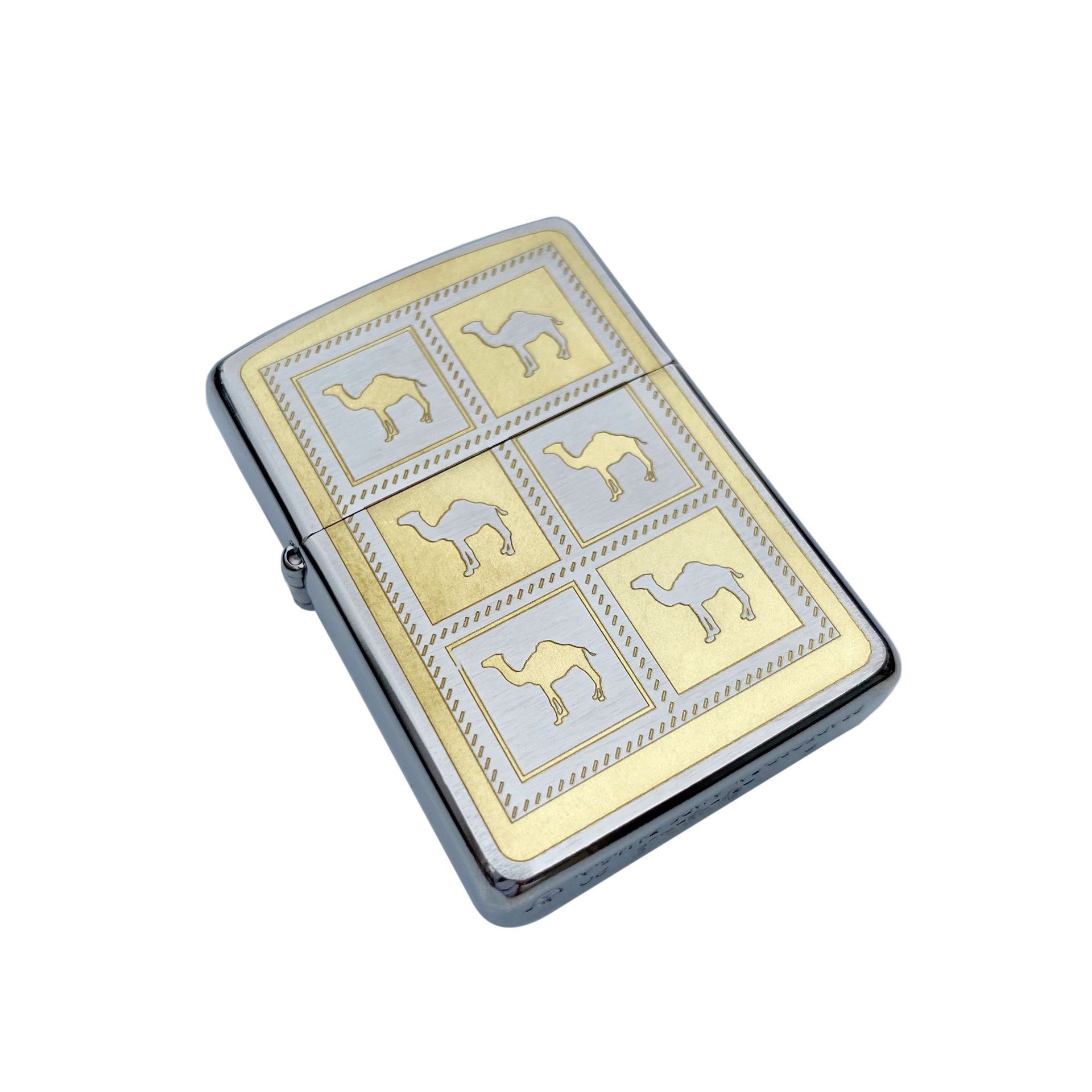 zippo打火机正品 纯铜镀铬精雕 四大经典主题之一 骆驼