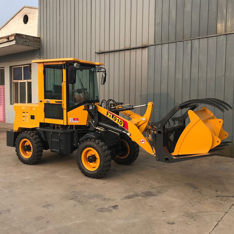四轮拖拉改装铲车装载机 液压助力电启动农用小铲车-报价-阿里巴巴