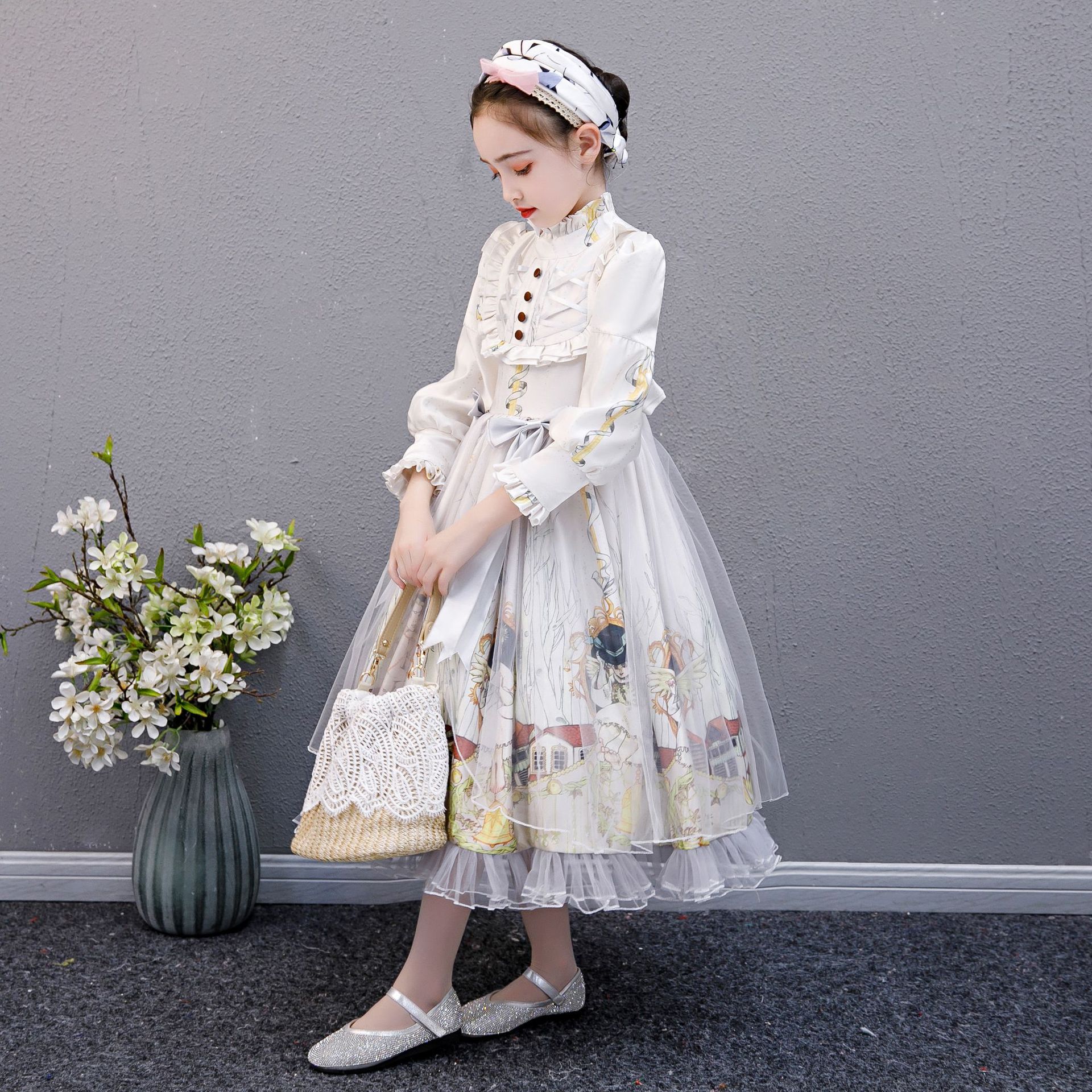 女童洛丽塔连衣裙日系软妹秋冬长袖裙子万圣节礼服儿童lolita原创