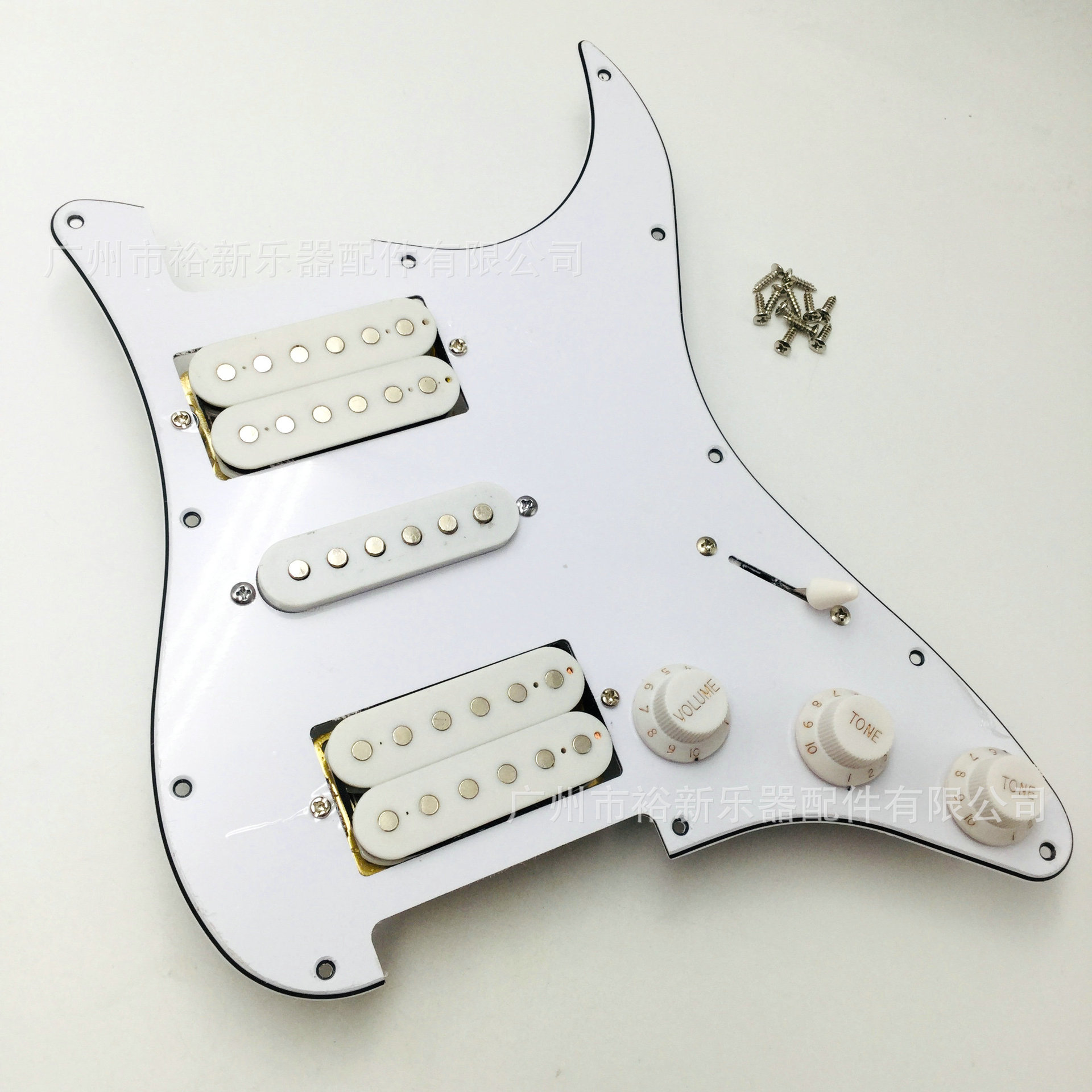 电吉他护板stsq电吉他双单双面板带拾音器线路兑成全套白色面板