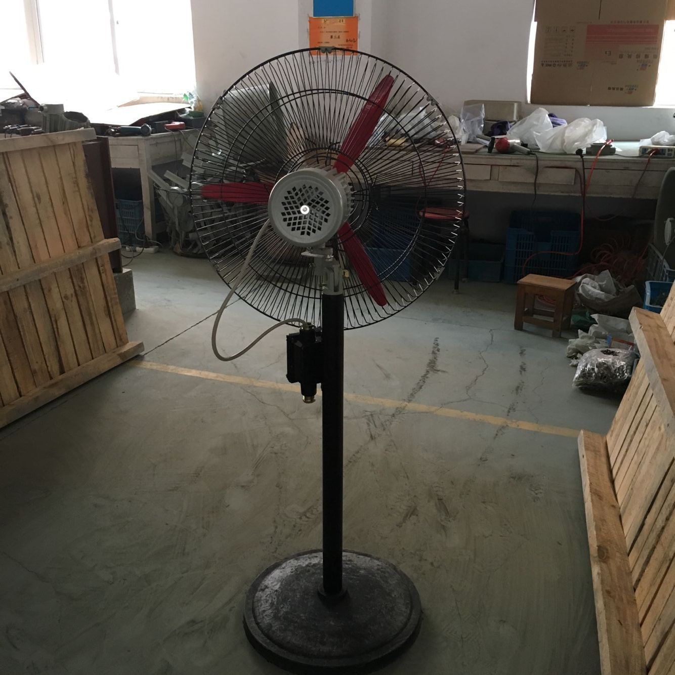 tds51带证化工厂房车间防爆落地摇头扇 工业风扇规格全