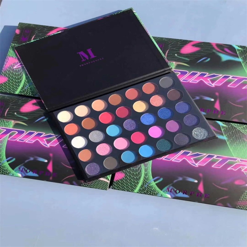 新款外贸墨菲35色眼影 珠光哑光35色眼影盘现货