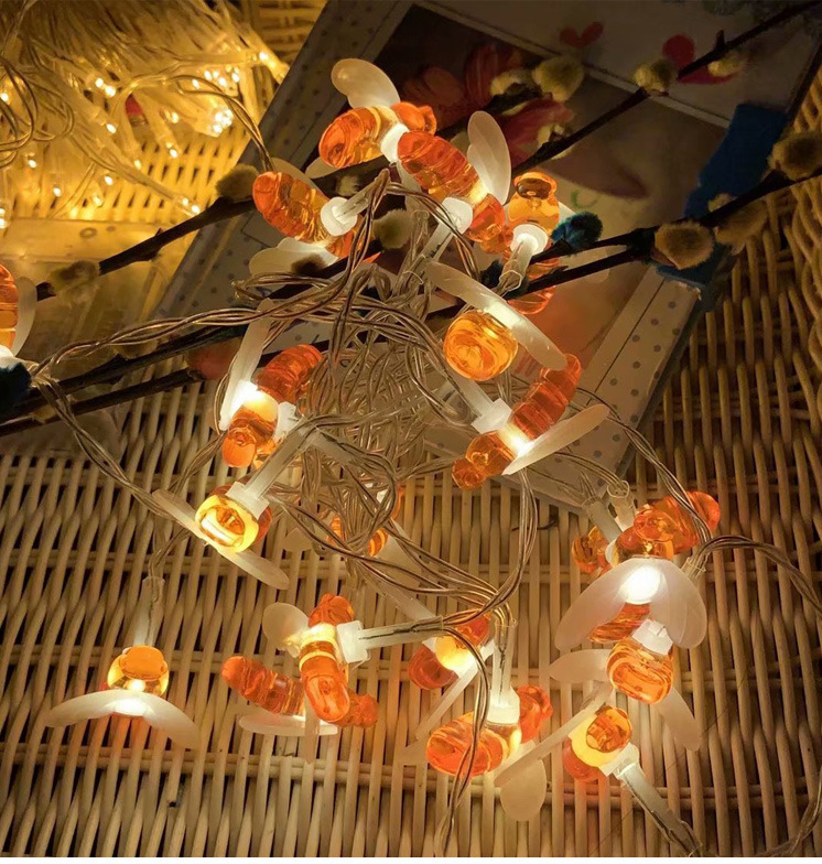 厂家供货led星星灯樱花彩串灯插电星星灯串满天星网红房间装饰灯