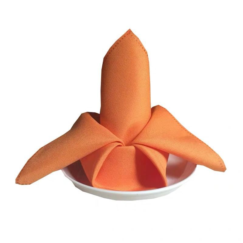 餐巾布口布纯色多色酒店西餐厅折花口布擦杯布定做批发不掉毛