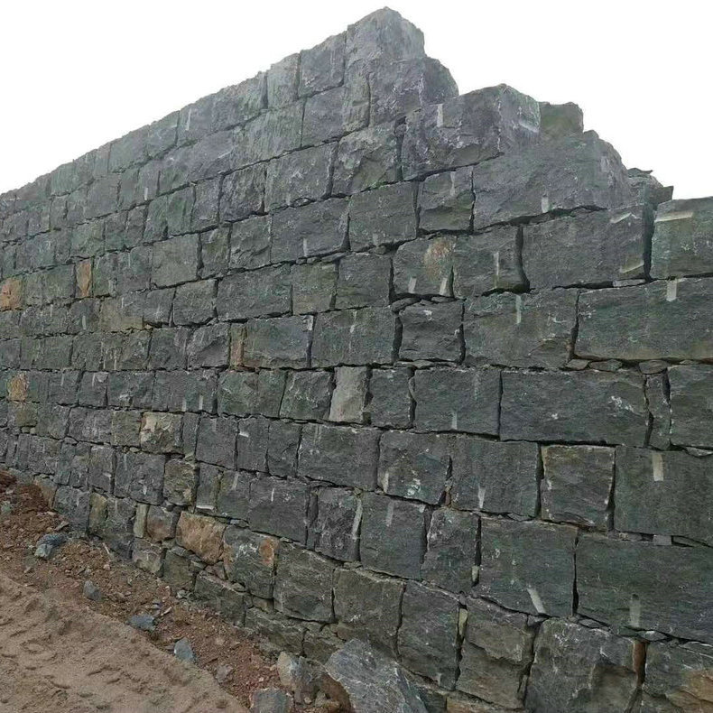 加工定制河北毛石片石芝麻黄砌墙毛石片石护坡毛石片石质量良好