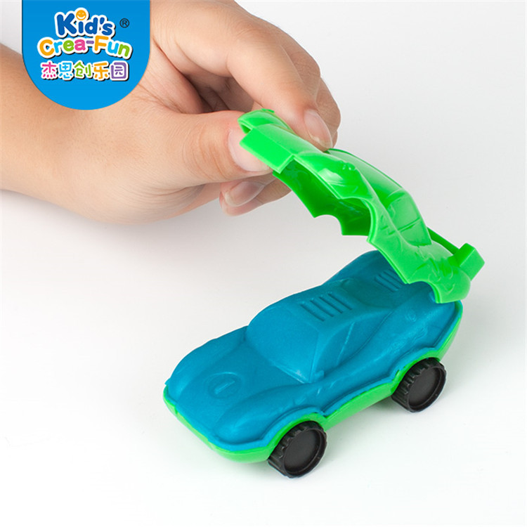 儿童小汽车橡皮泥彩泥超轻粘土印模 赛车模具diy工具跑车套装044