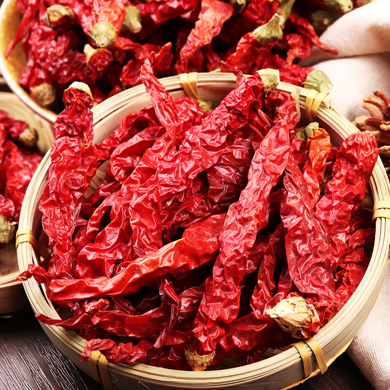 新疆辣皮子干辣椒二荆条线椒提香辣椒粉秦椒纵椒调料产地批发500g