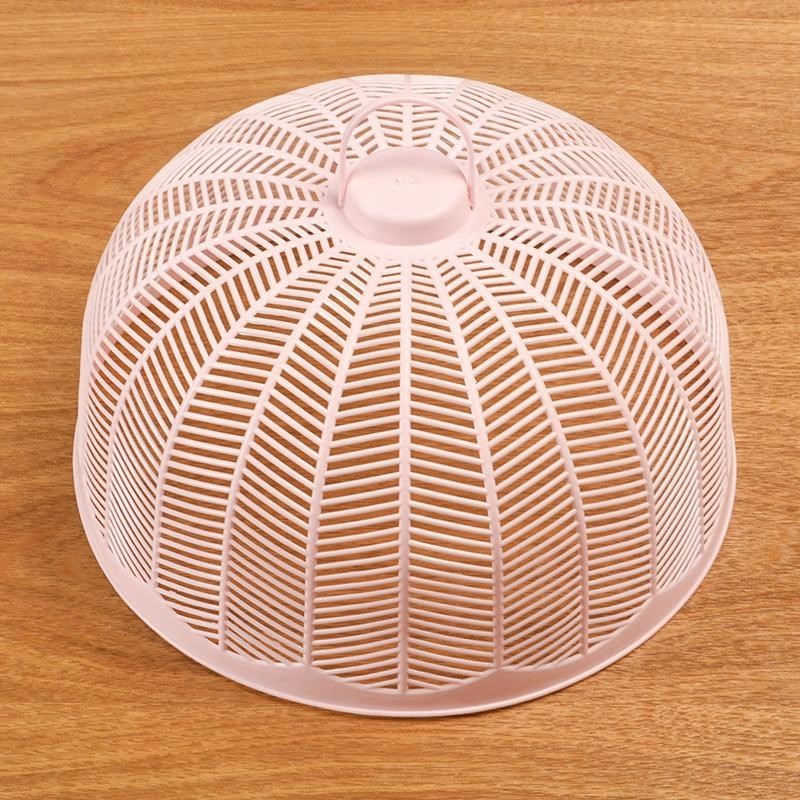 盖菜罩小型塑料饭桌餐桌防蝇饭菜碗罩子遮菜小号家用圆形伞罩水.