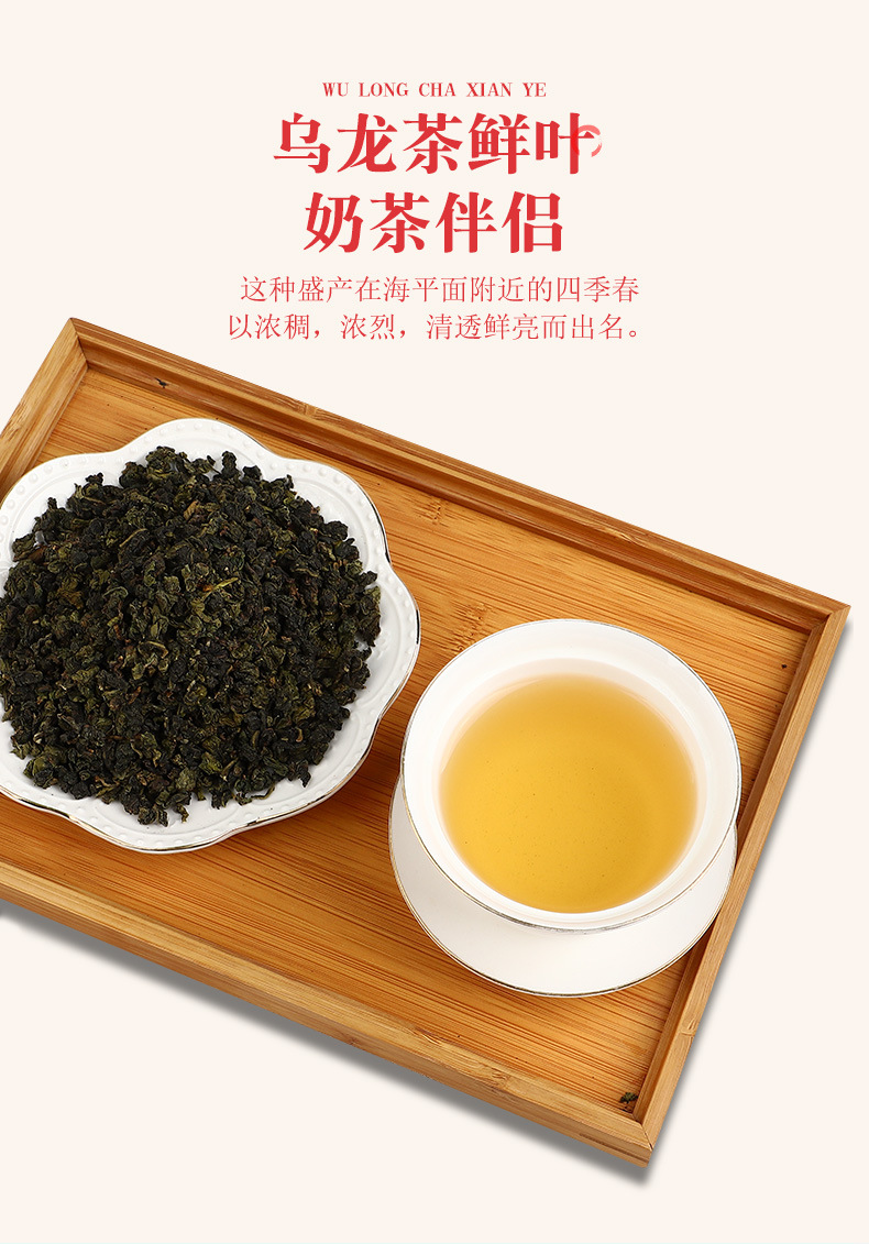 四季春茶 乌龙茶茶叶适用奶茶茶叶奶盖茶果茶奶茶原料 500g批发