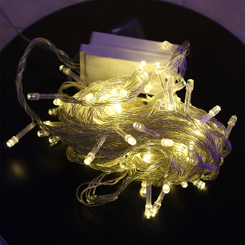 Led Starry Sky Lighting Chain in Stock Wholesale Wedding Stall Christmas Tree Lamp Colored Lights 220 V110v Lighting Chain Foreign Trade