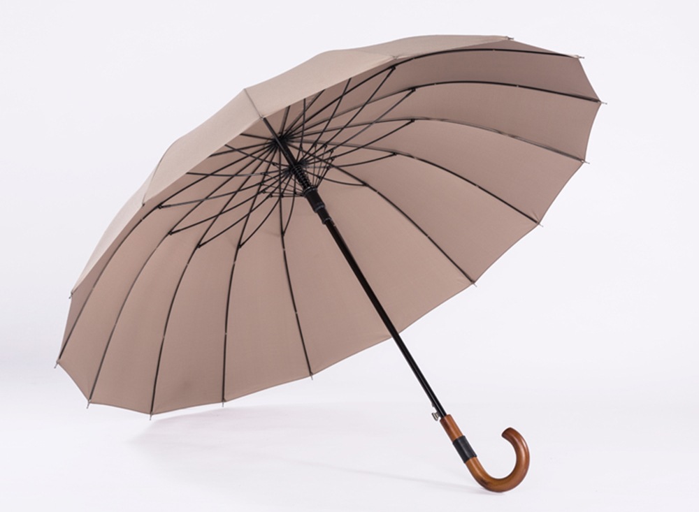 parachase长柄自动雨伞16骨双人加大号120cm防风暴商务广告伞批发