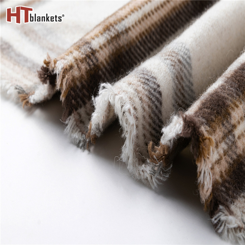 2020 New Autumn/Winter Plaid Tassel Shawl Gift Shawl Dual-Use Scarf Household Sofa Blanket