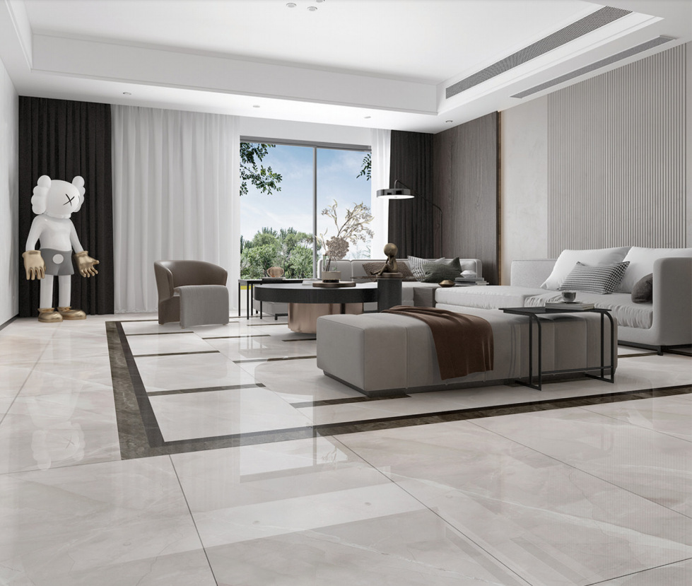 简约现代轻奢地砖600x1200通体大理石瓷砖地板砖客厅防滑耐磨陶瓷