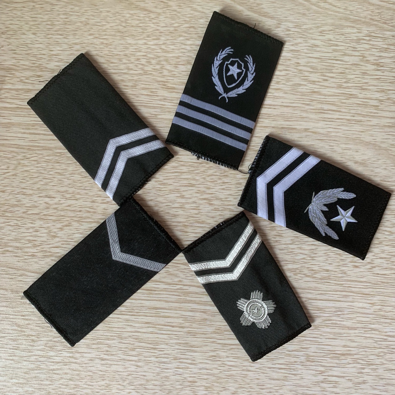 现货广东深圳保安肩章织唛安保执勤保卫护卫套肩量大从优可定做