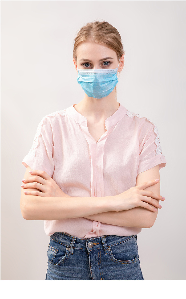 cx朝霞劳保用品一次性防护口罩 挂耳式口罩厂家直销