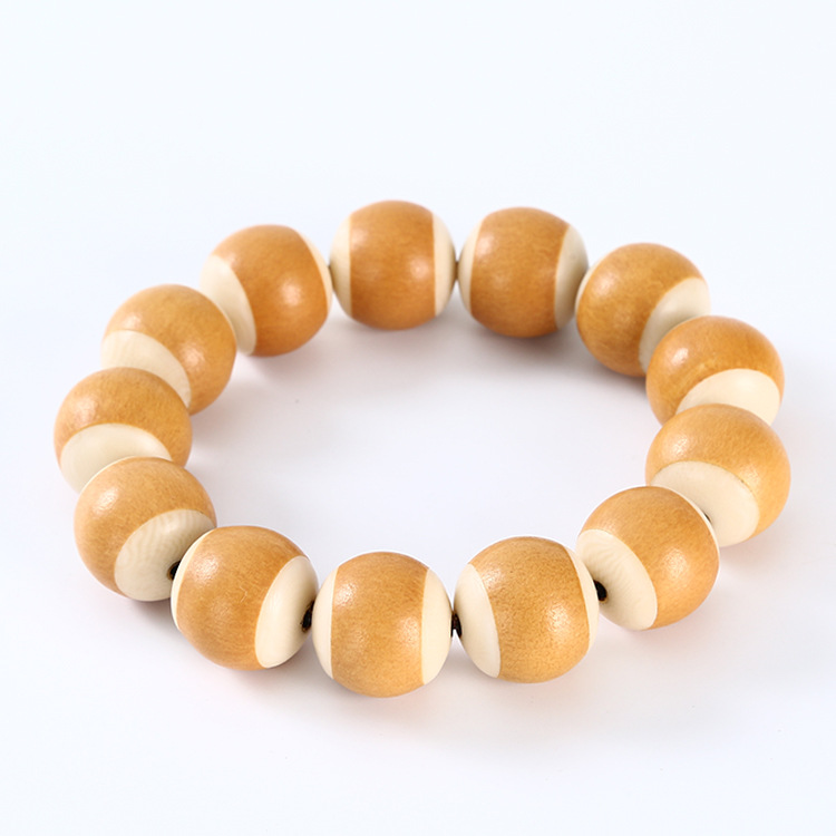 牛骨镶嵌葫芦手串手链 手工男女念珠佛珠红檀木镶口手串批发