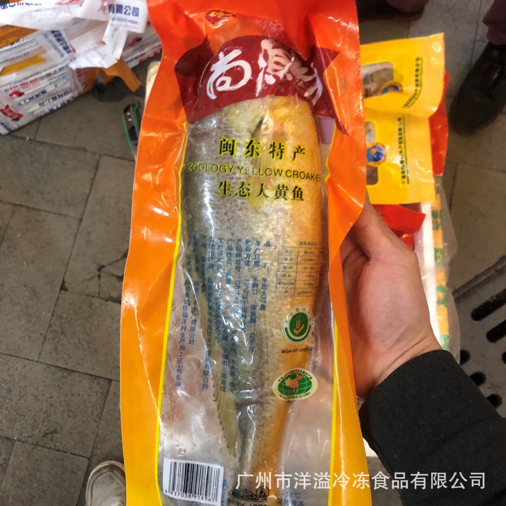 黄花鱼 冷冻 原味大黄鱼 原条真空黄花鱼 原味大黄花 500克/条