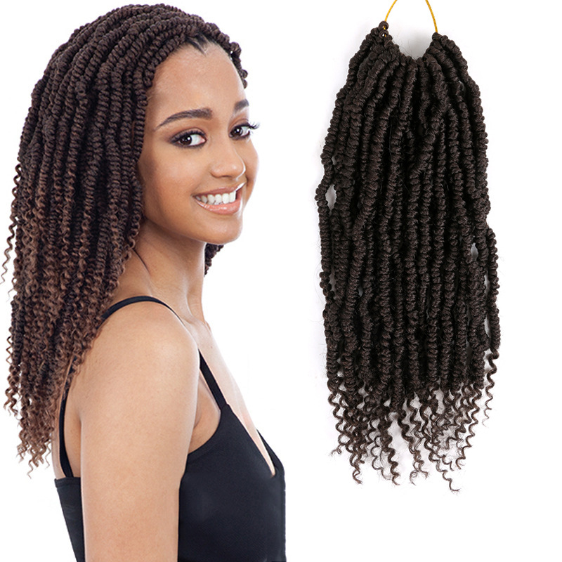 Wig European and American Female Bombtwist Irregular Dreadlocks BT Twisted String Braid Cross-Border Crochet Hair