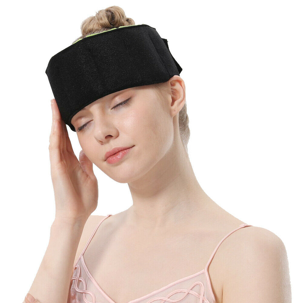 头戴冷热敷微波炉加热温敷头部冰袋热敷加长帽子颈部肩部