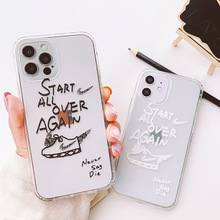 潮牌耐克nick适用苹果15手机壳iphone14pro/13羊皮se套12mini/11全包7