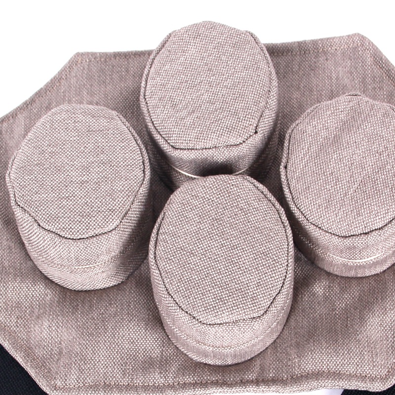 佑嘉布艺 铜随身灸 艾灸盒布套 非镂空颈肩四联灸衣 艾灸布套定做