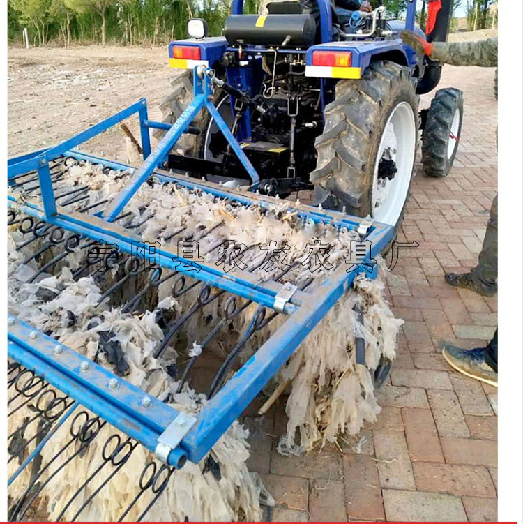 5米双排 二连浩特地膜回收机 搂膜搂草机 拖拉机牵引搂草耙子