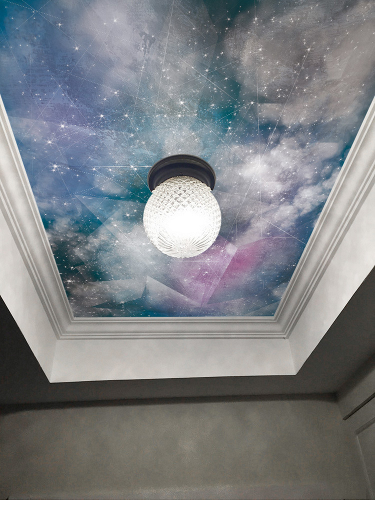 星空电视背景墙壁纸卧室墙纸天花板墙布屋顶壁布3d立体壁画8d吊顶