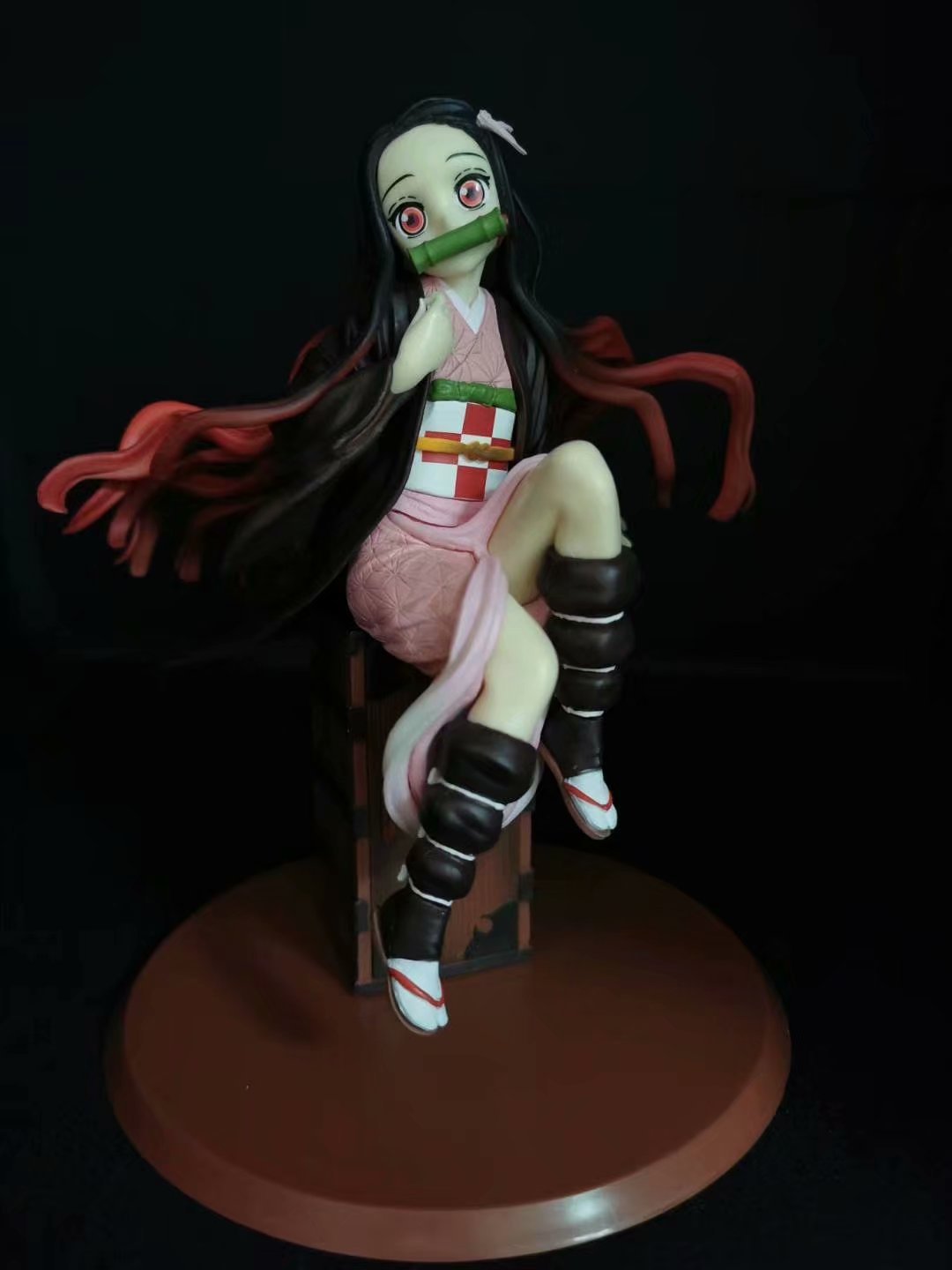 鬼灭之刃灶门祢豆子1代祢豆子坐箱动漫盒装手办模型玩具