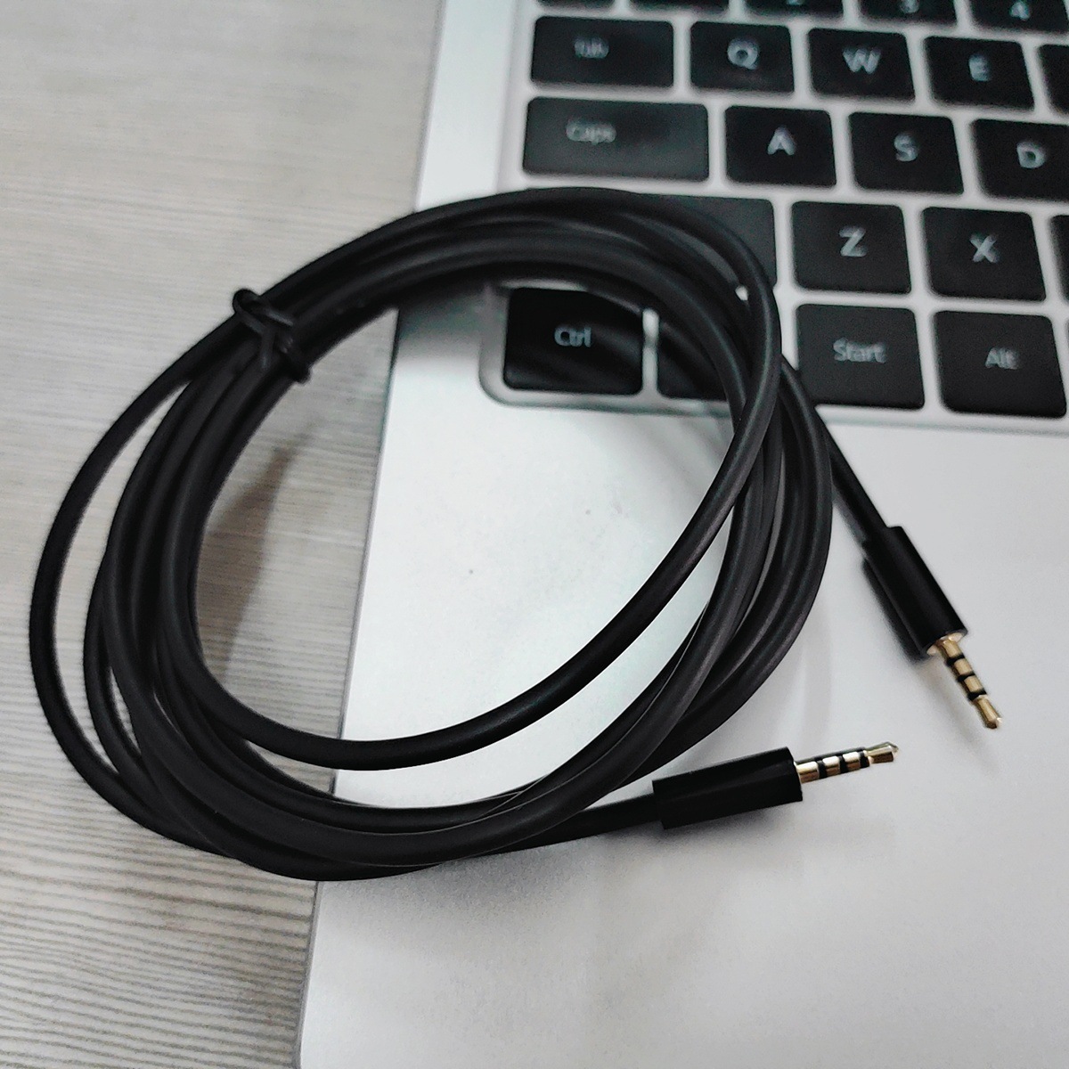 5mm公对公三环四节 2米长 小米电视主机音响低音炮音频连接线