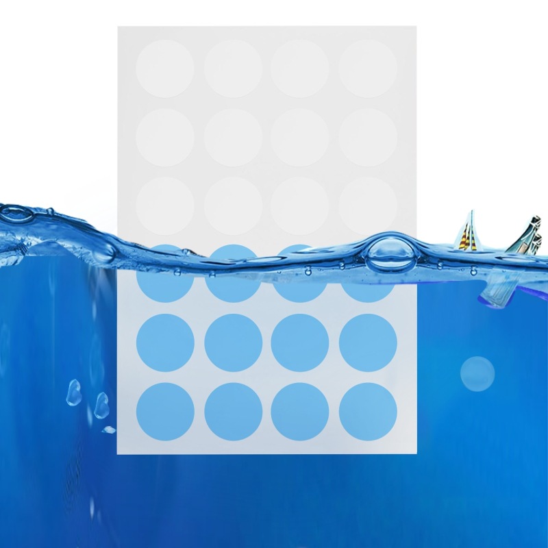 遇水变色不干胶  遇水出现颜色图案 遇水提示贴纸变色不干胶