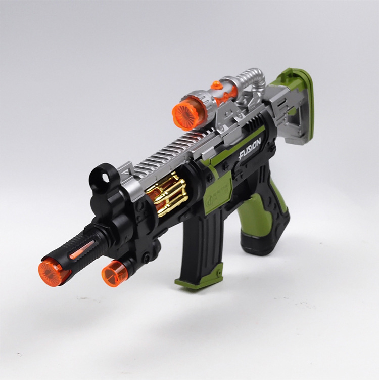 620-1 2色电动灯光八音震动枪 儿童声光玩具枪 男孩地摊批发玩具