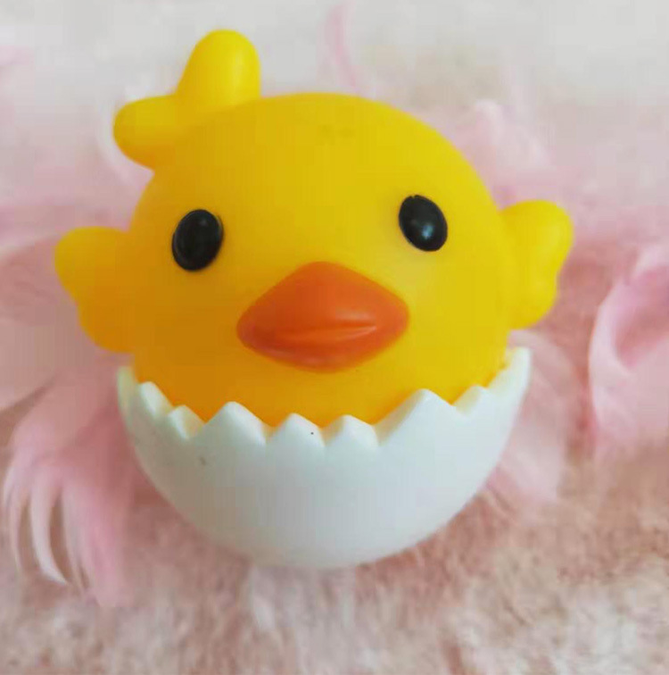 小鸡宝宝蛋糕装饰摆件 破壳鸡粉蓝紫绿黄色周岁宝宝生日蛋糕摆件