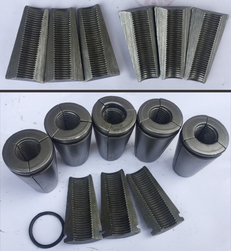 桥梁张拉钢绞线张拉工具夹片张拉工作夹片预应力千斤顶锚具夹片