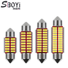 汽车led车灯解码4014 双尖31mm/36mm/39mm/41mm无极阅读灯车顶灯